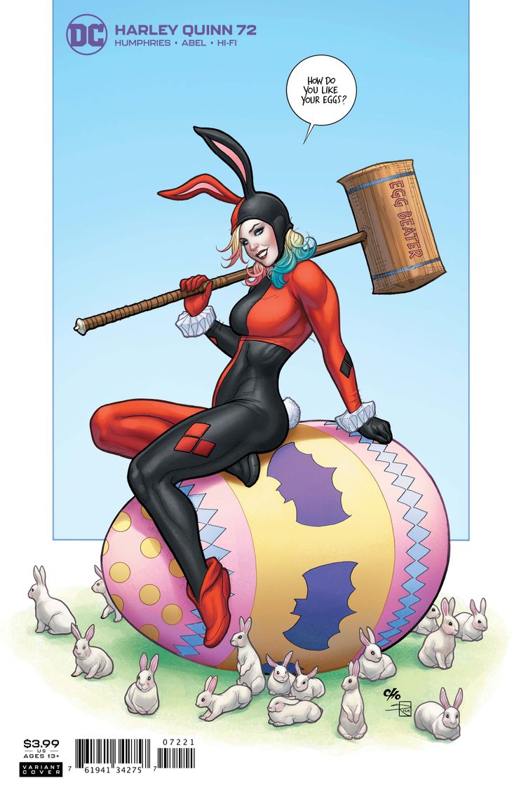 Harley Quinn #72, variant cover di Frank Cho