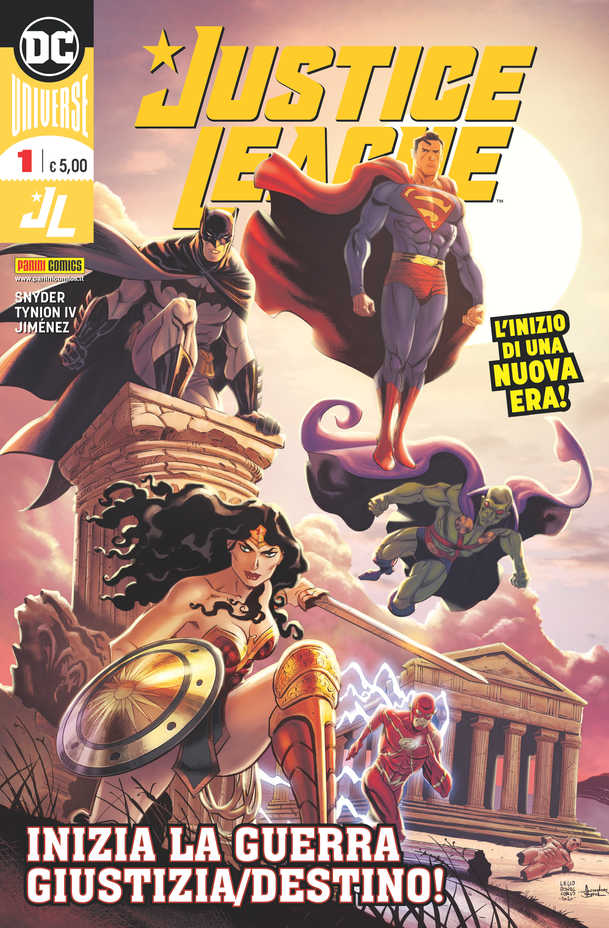 Justice League 1, copertina di Lelio Bonaccorso