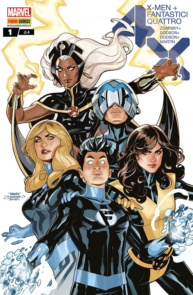 X-Men + Fantastici Quattro 1, copertina di Terry Dodson