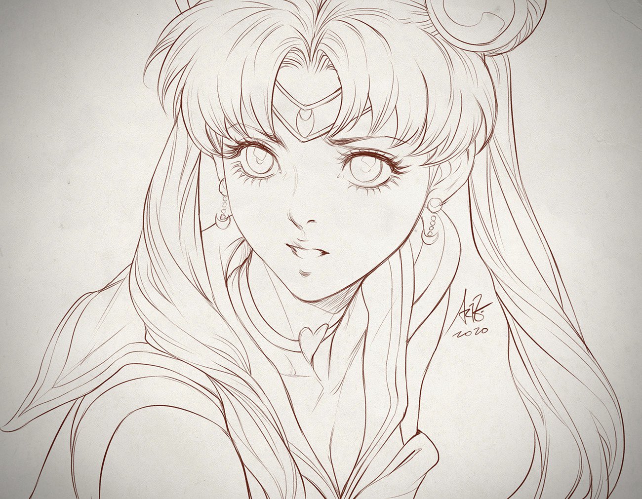 Pretty Guardian Sailor Moon, illustrazione di Stanley “Artgerm” Lau