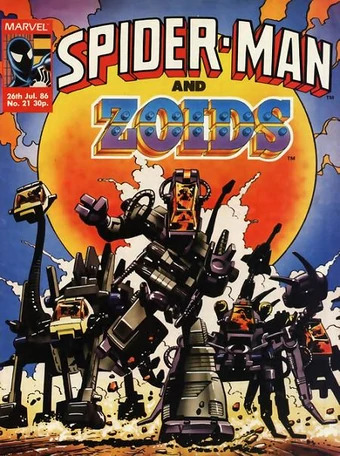 Spider-Man and Zoids #21, copertina