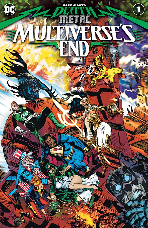 Dark Nights: Death Metal: Multiverse's End #1, copertina di Michael Golden 