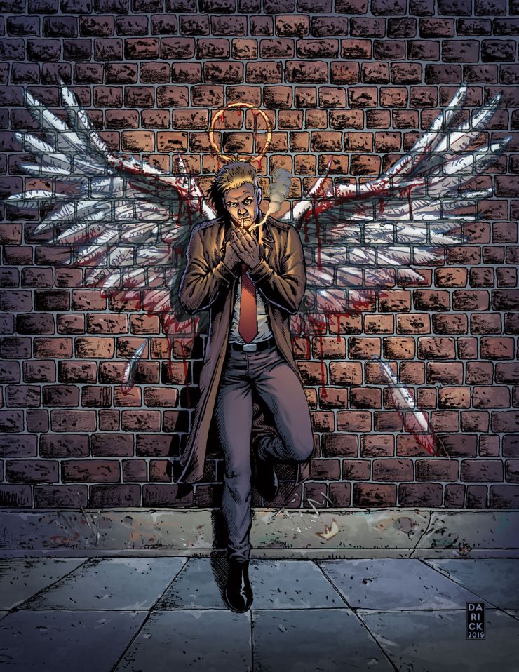 Hellblazer Rise and-Fall #1, copertina di Darick Robertson