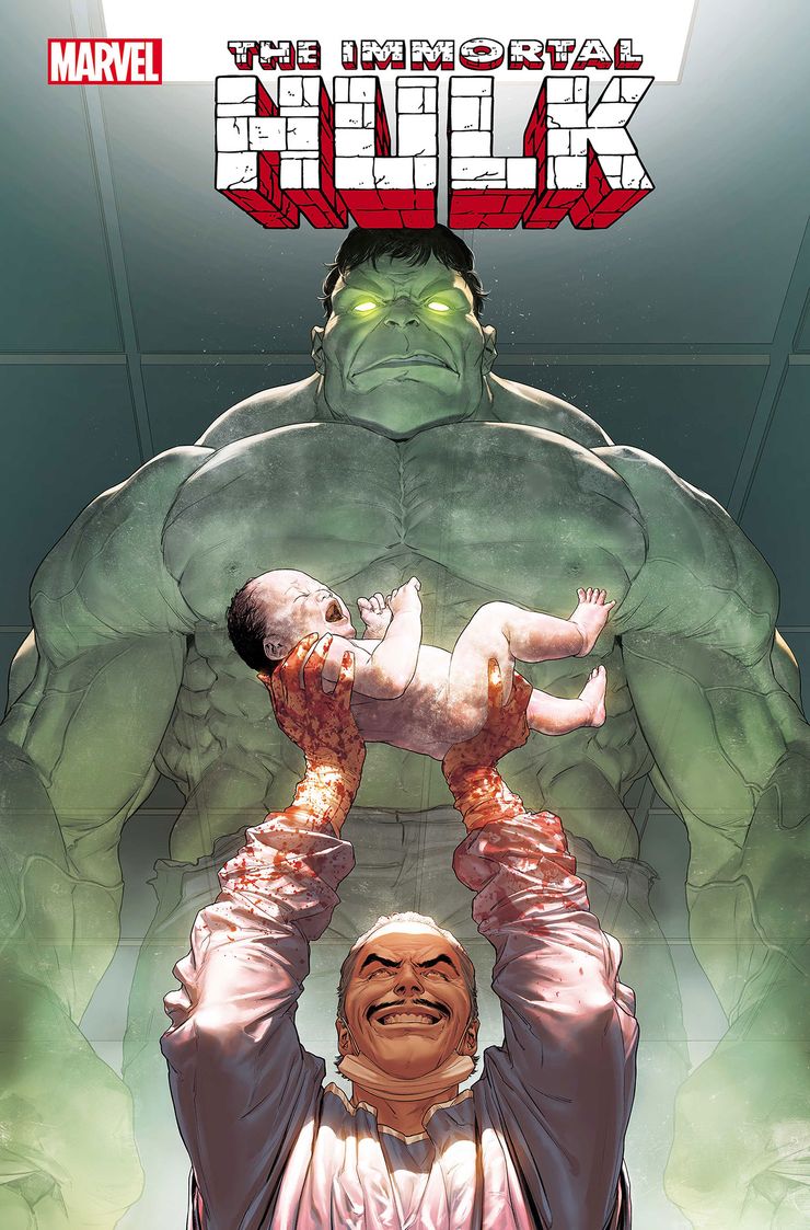 Immortal Hulk #0, copertina di Mattia De Iulis