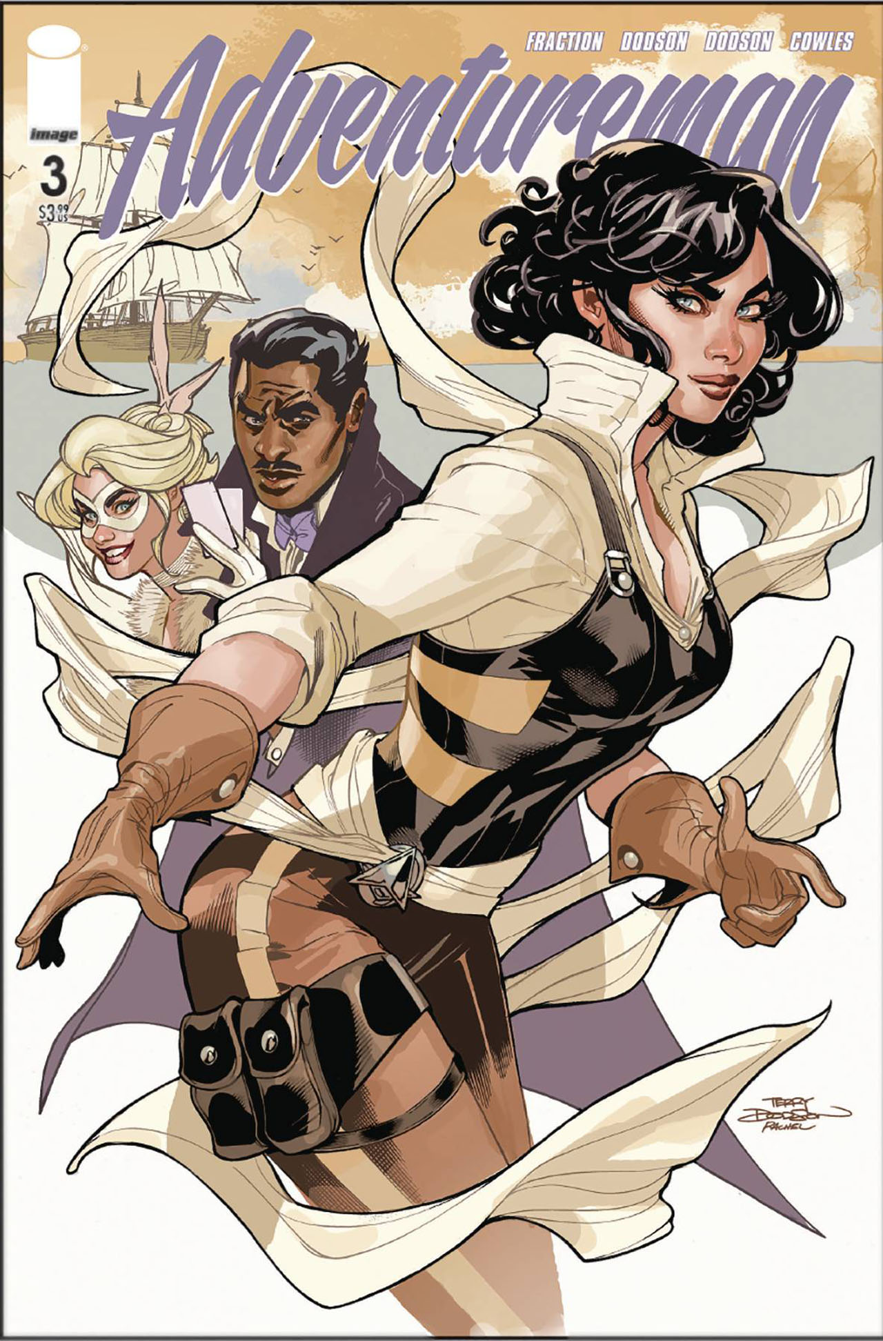 Adventureman #3, copertina di Terry Dodson