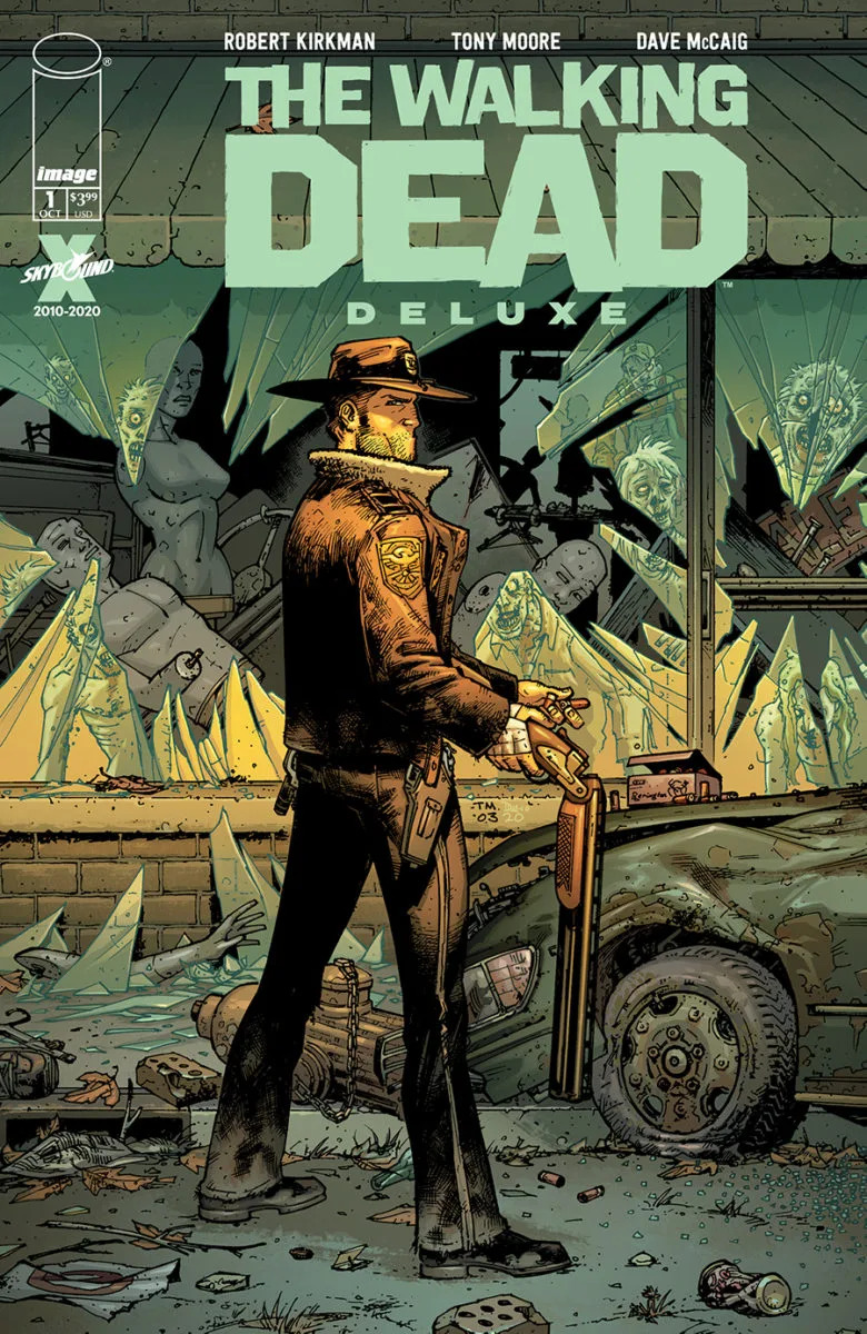 The Walking Dead Deluxe #1, variant cover di Tony Moore