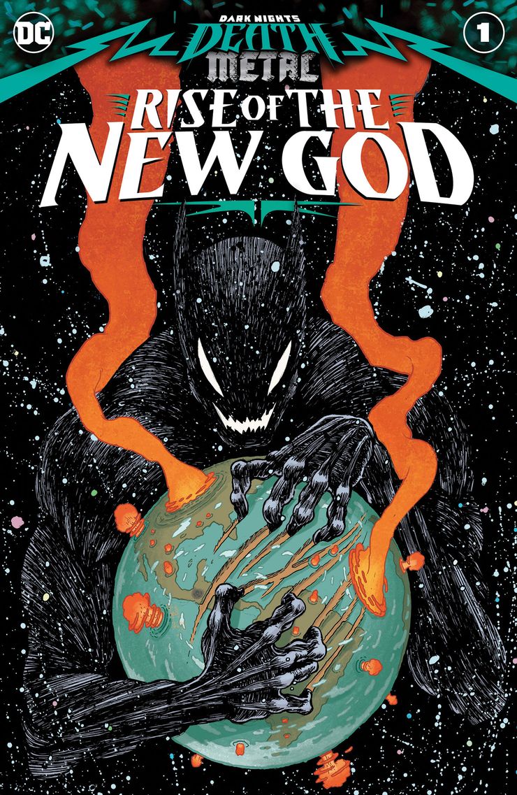 Dark Knights: Death Metal Rise of the New God #1, copertina di Ian Bertram