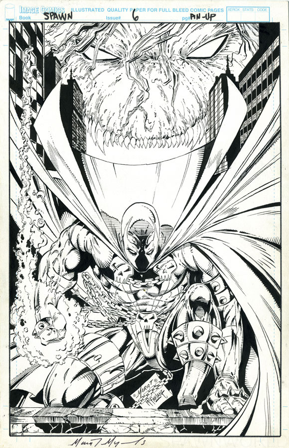 Spawn #6, illustrazione di Marat Mychaels 