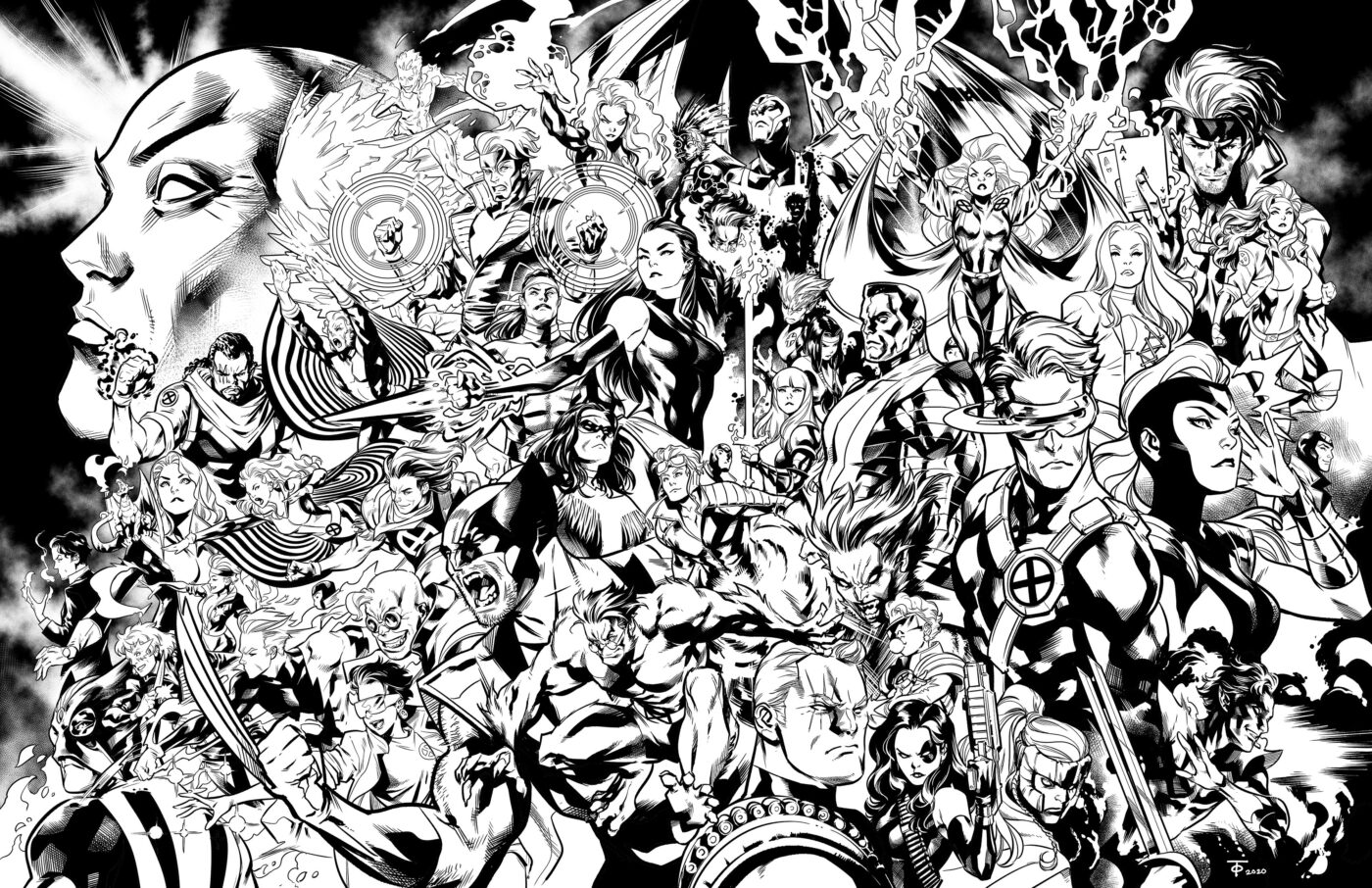 X-Men, illustrazione di Marcus To