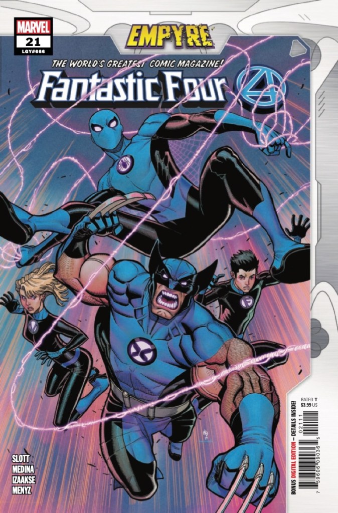 Fantastic Four #21, copertina di Nick Bradshaw