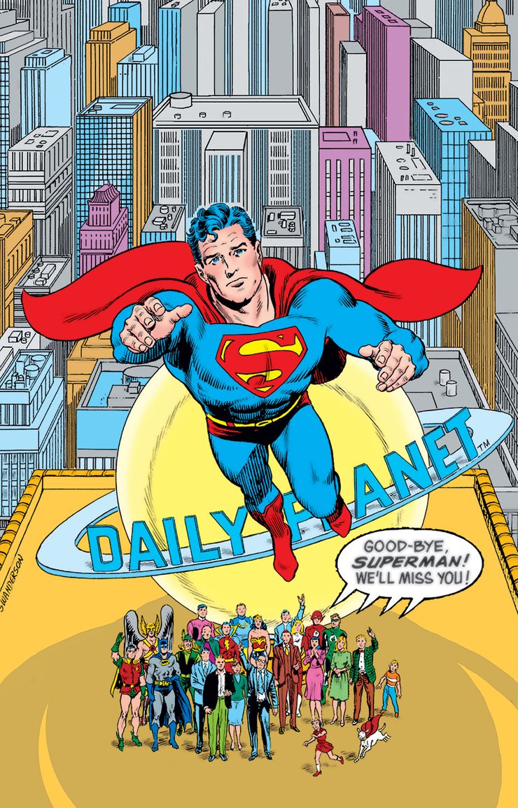 DC Through the '80s: The End of Eras, copertina di Curt Swan e Murphy Anderson