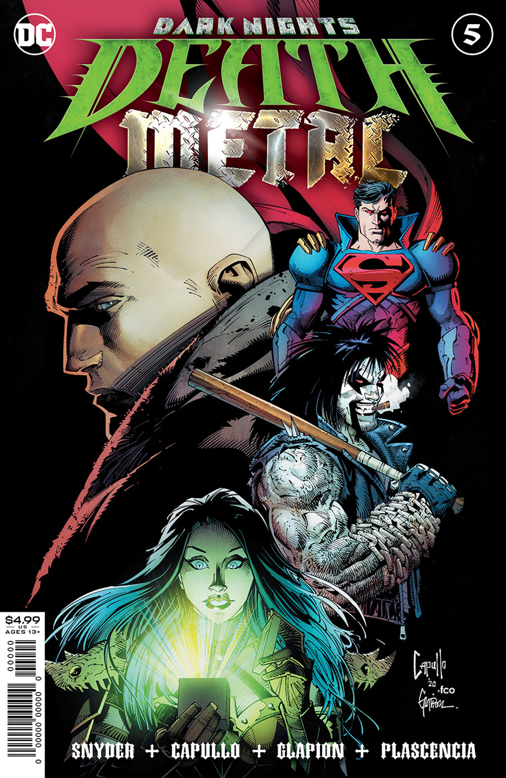 Dark Nights: Death Metal #5, copertina di Greg Capullo