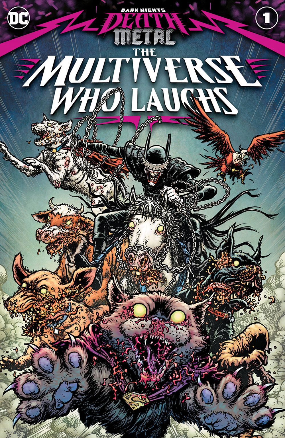 Dark Nights: Death Metal – The Multiverse Who Laughs #1, copertina di Chris Burnham