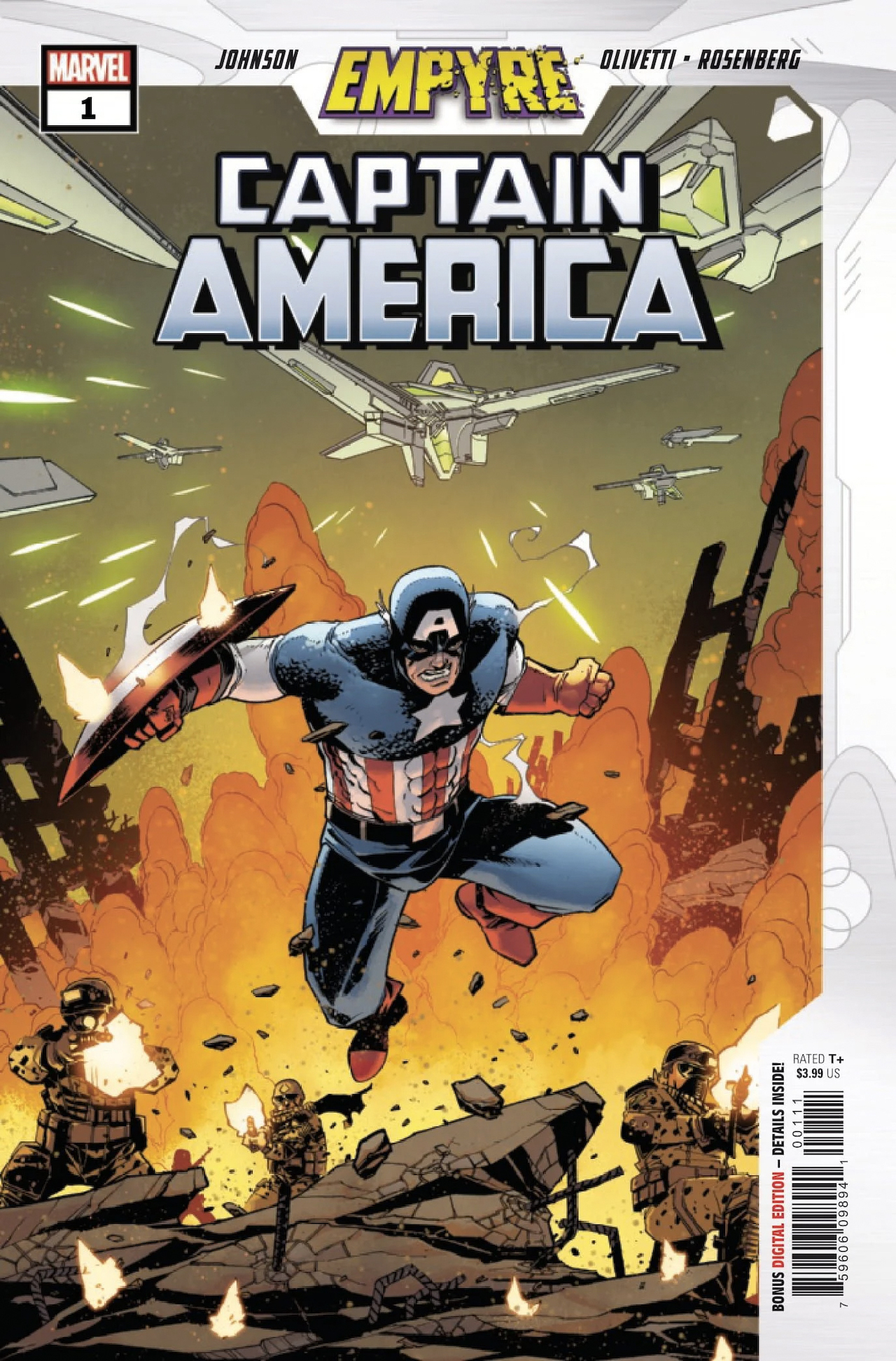 Empyre: Captain America #1, copertina di Mike Henderson