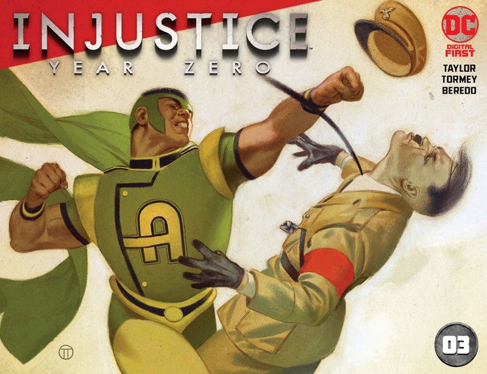 Injustice: Year Zero #1, copertina di Julian Totino Tedesco