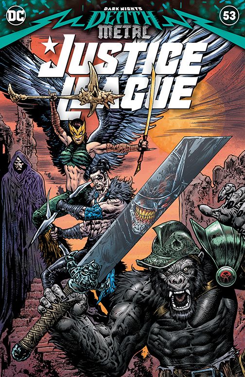 Justice League #53, copertina di Liam Sharp