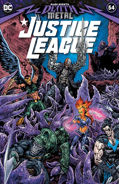 Justice League #54, copertina di Liam Sharp