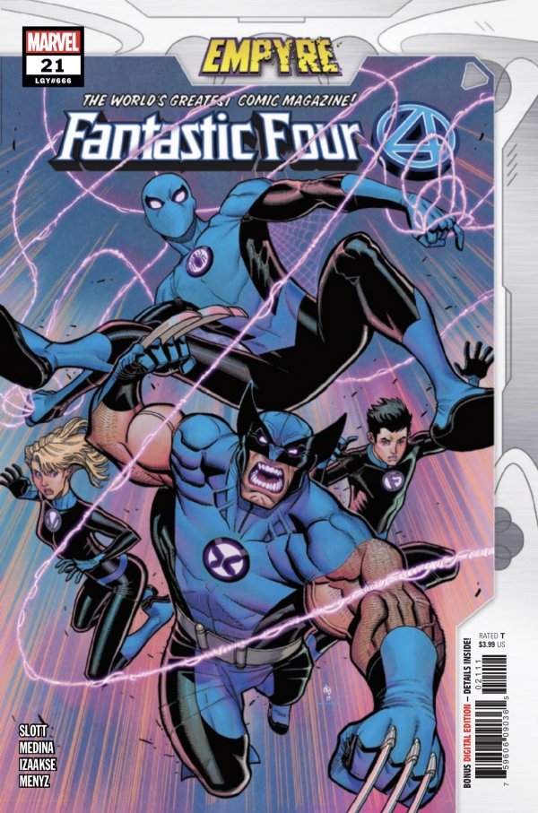 Fantastic Four #21, copertina di Nick Bradshaw