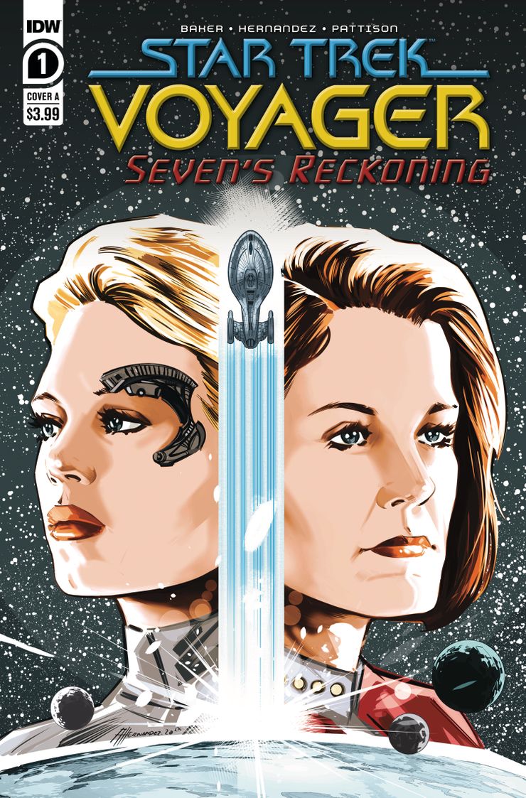 Star Trek: Voyager - Seven’s Reckoning #1, copertina di Angel Hernandez