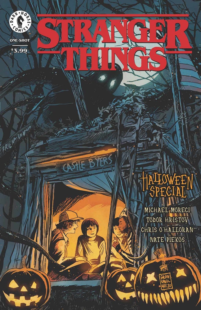 Stranger Things Halloween Special One-Shot, copertina di Francesco Francavilla