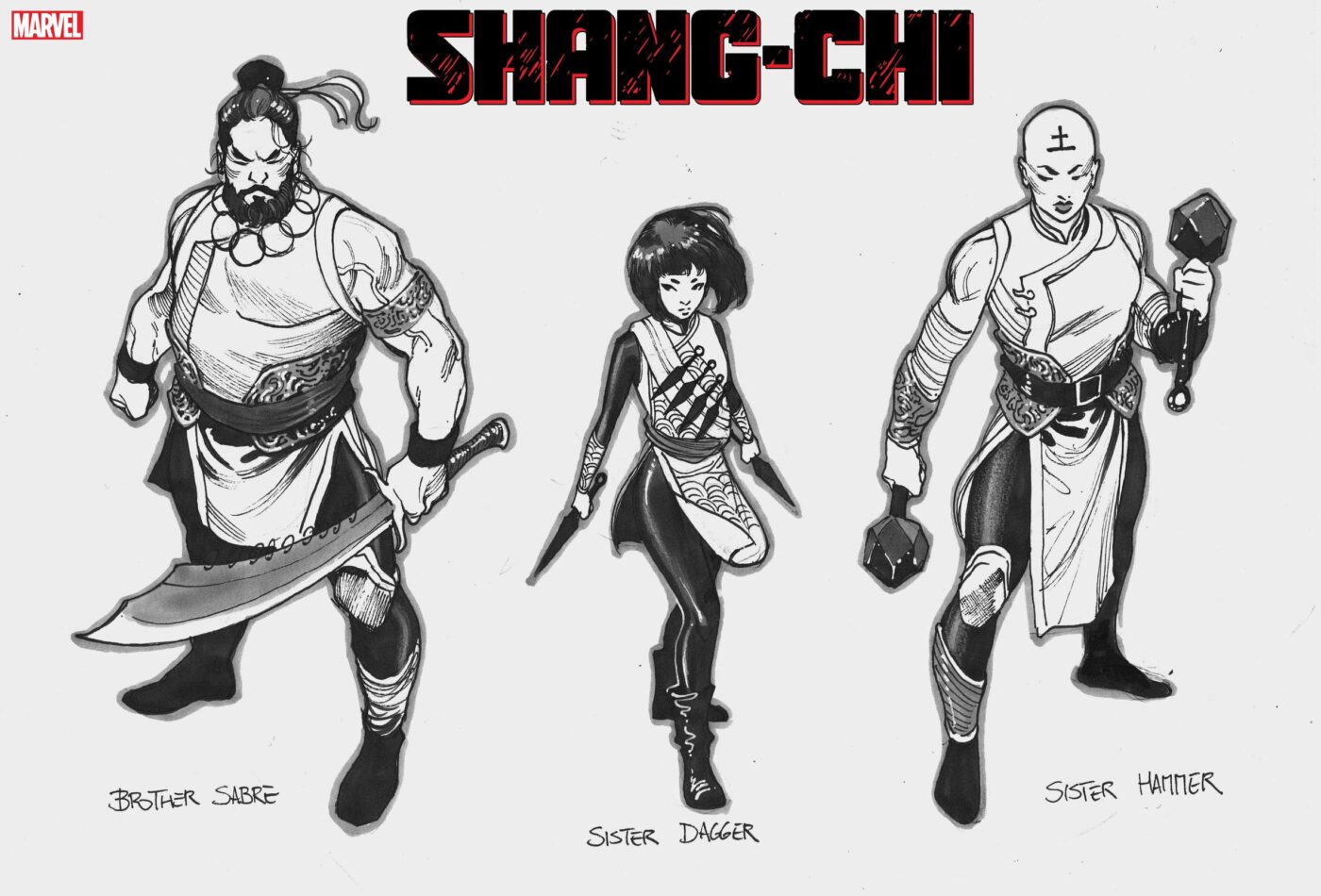 Shang-Chi #1, studi di Dike Ruan 02