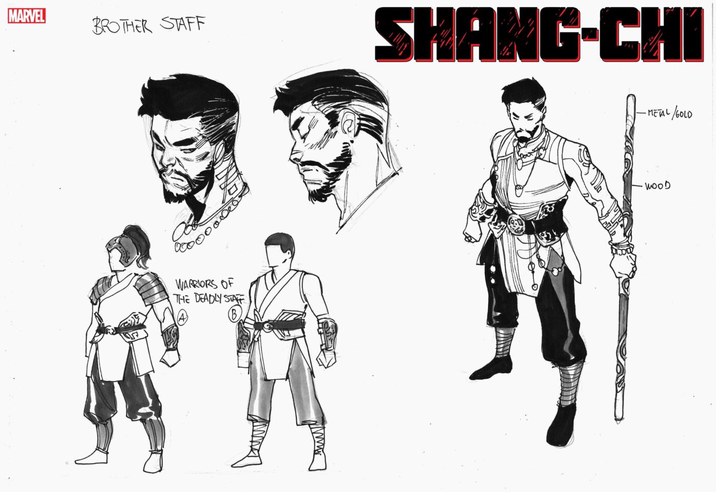 Shang-Chi #1, studi di Dike Ruan