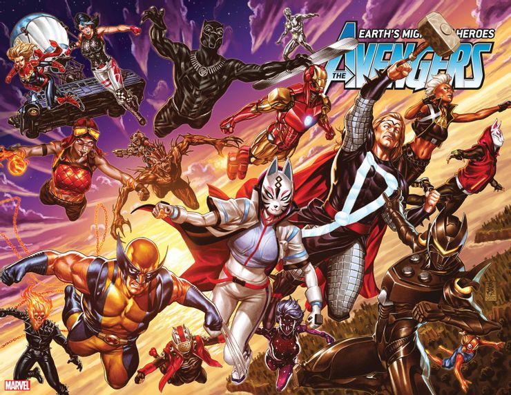 Avengers #37, variant cover di Mark Brooks