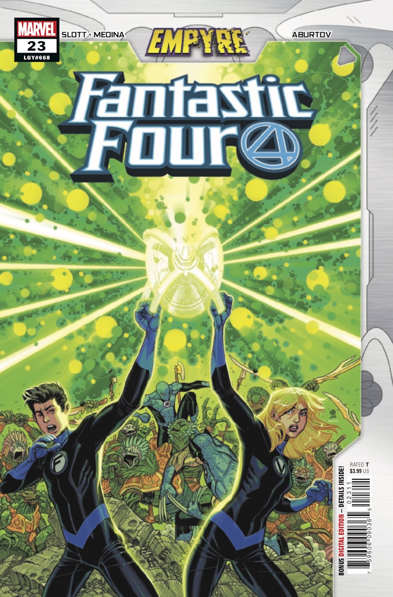 Fantastic Four #23, copertina di Nick Bradshaw