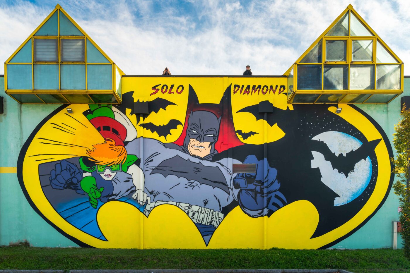 Batman, il murales di Solo & Diamond