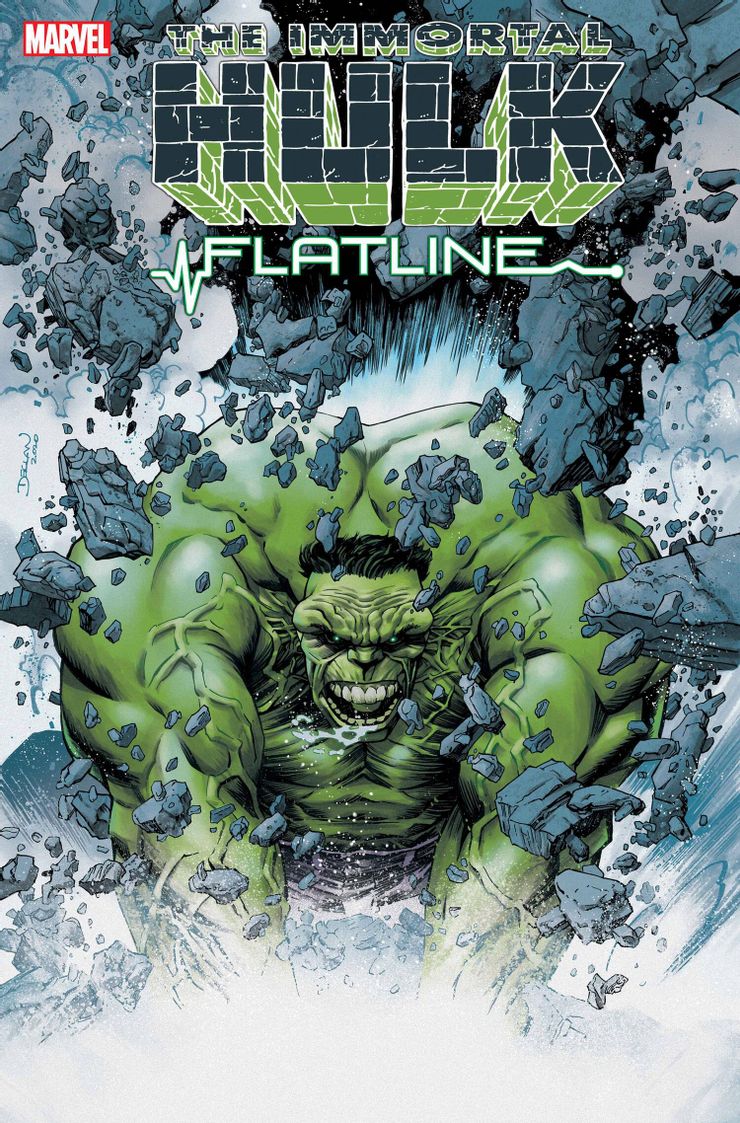 Immortal Hulk: Flatline #1, copertina di Declan Shalvey