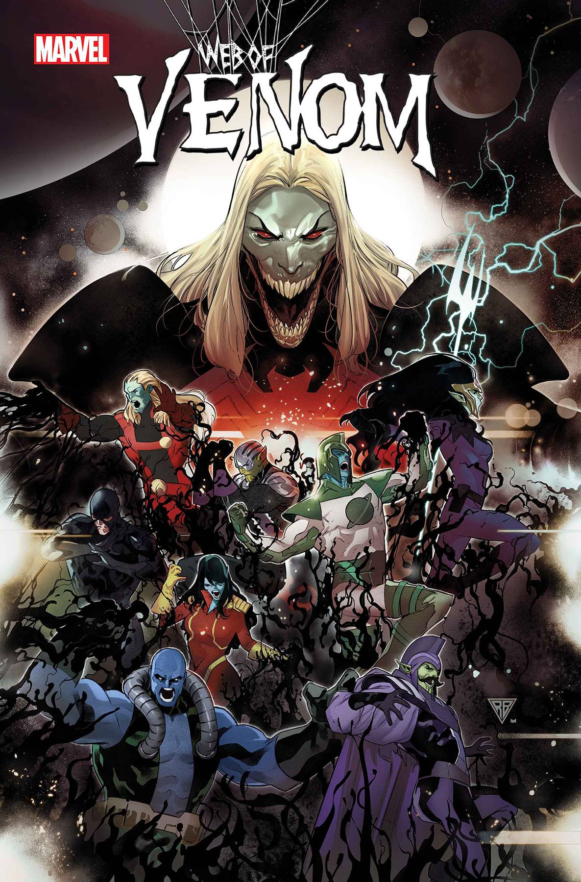 Web of Venom: Empyre's End #1, variant cover di R.B. Silva