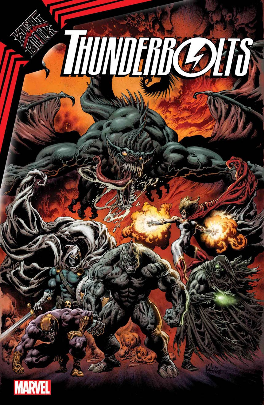 King in Black: Thunderbolts #1, copertina di Kyle Hotz