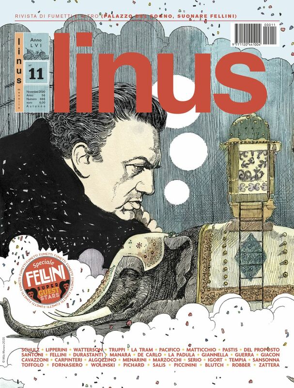 Linus 11, copertina di Milo Manara