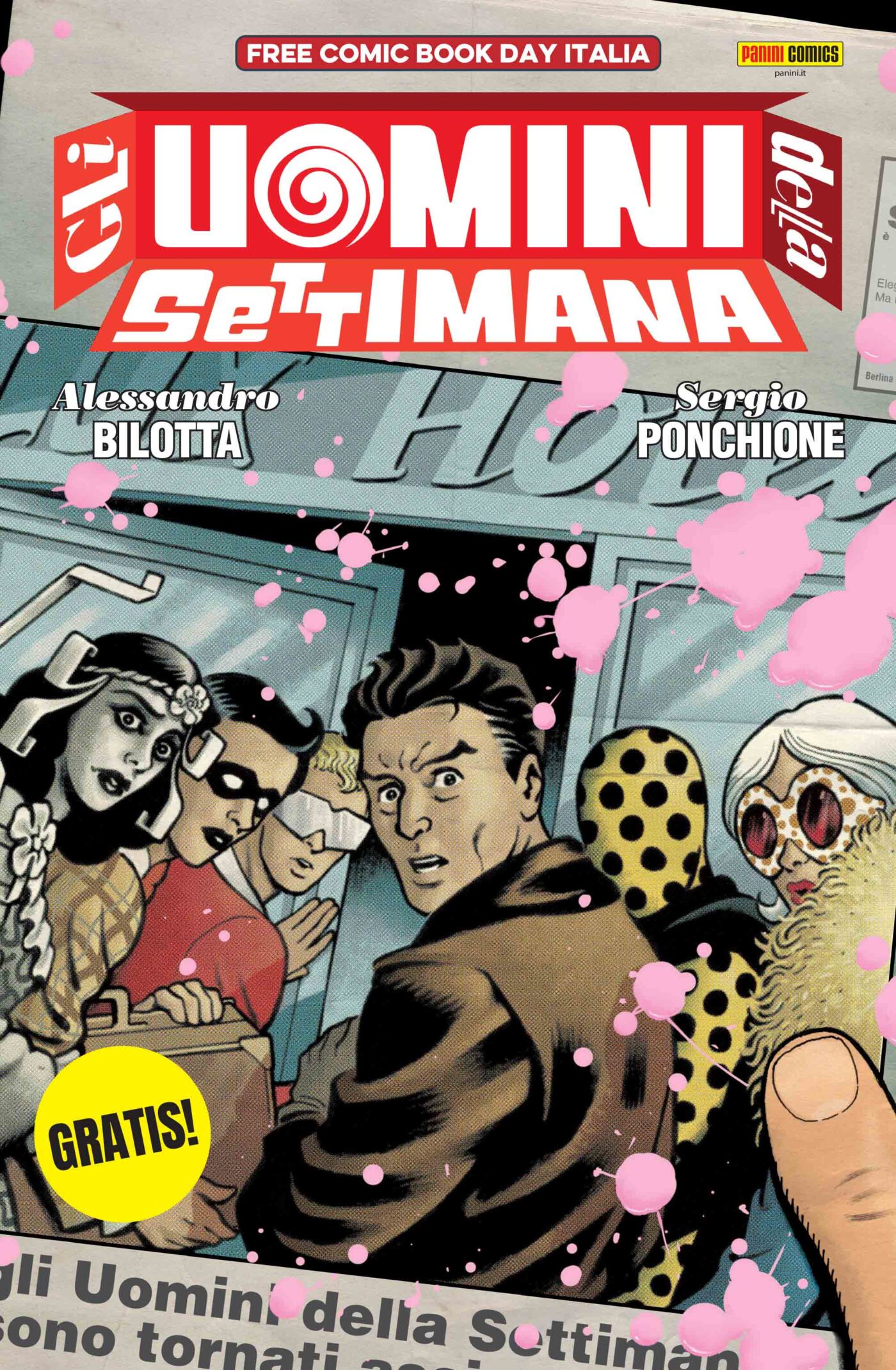 Free Comic Book Day Italia: Gli uomini della settimana, copertina di Sergio Ponchione