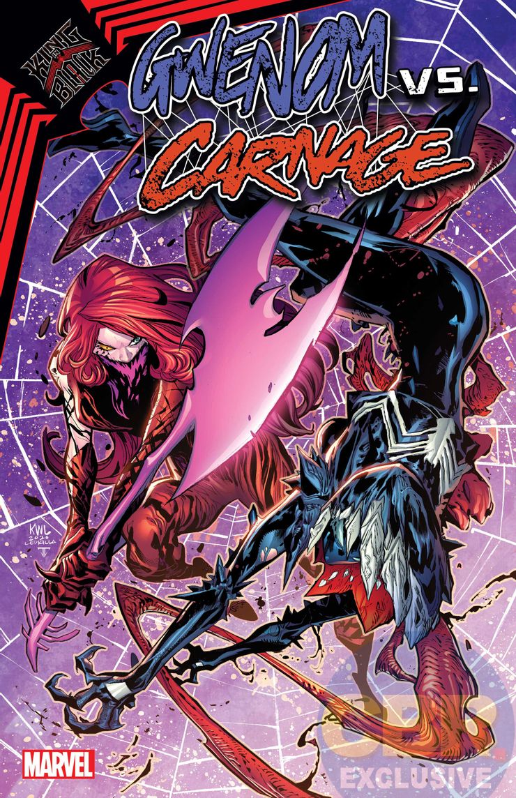 King in Black: Gwenom vs Carnage #2, copertina di Ken Lashley