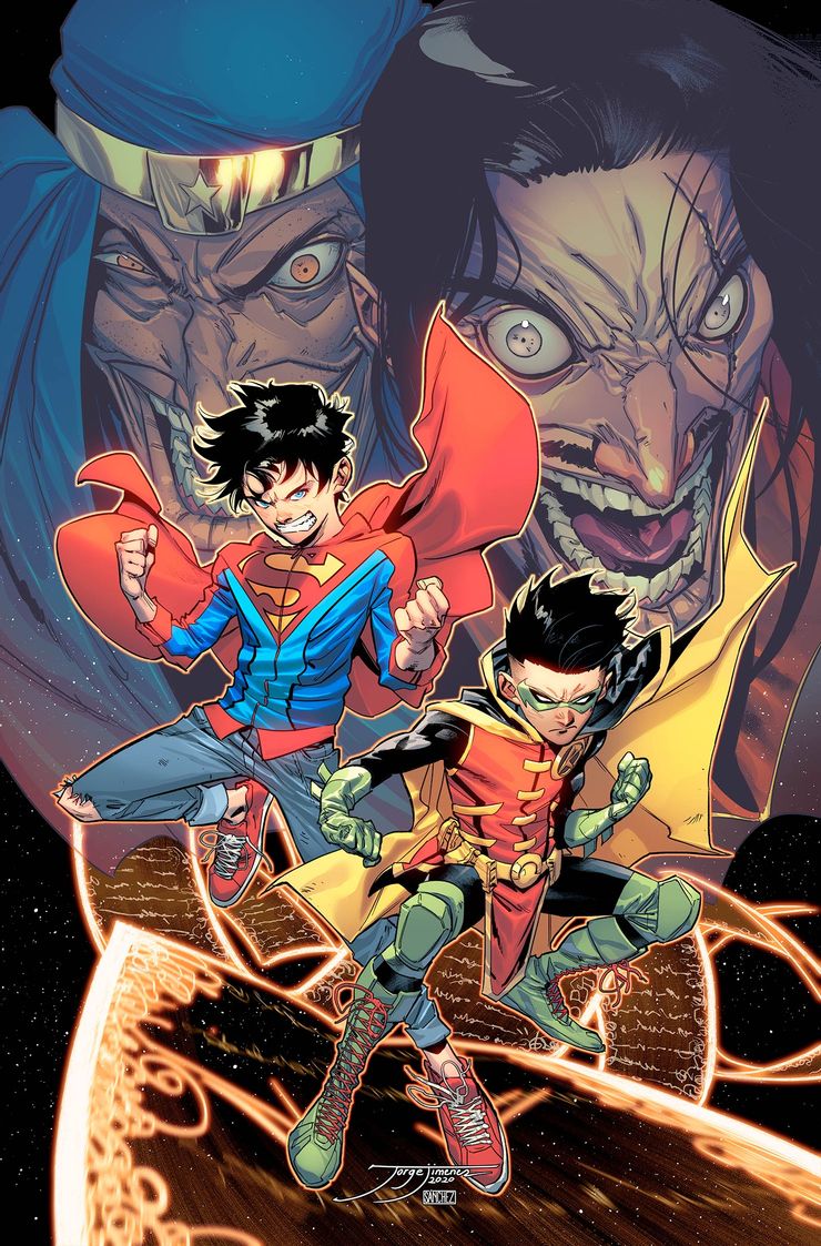 Challeng of the Super Sons, copertina di Jorge Jimenez