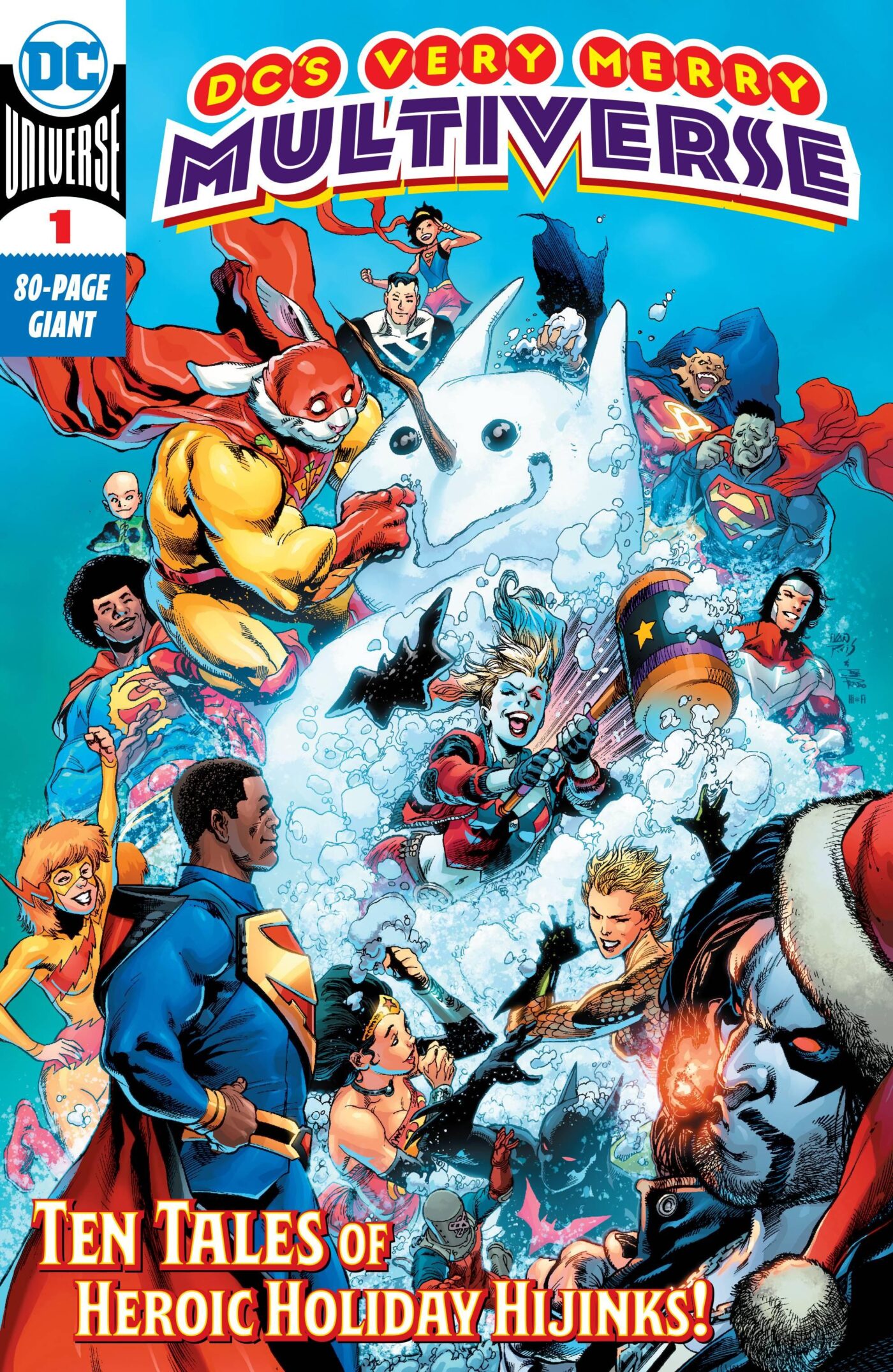 DC’s Very Merry Multiverse #1, copertina di Ivan Reis