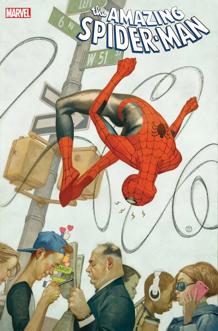 Amazing Spider-Man #61, variant cover di Julian Totino Tedesco