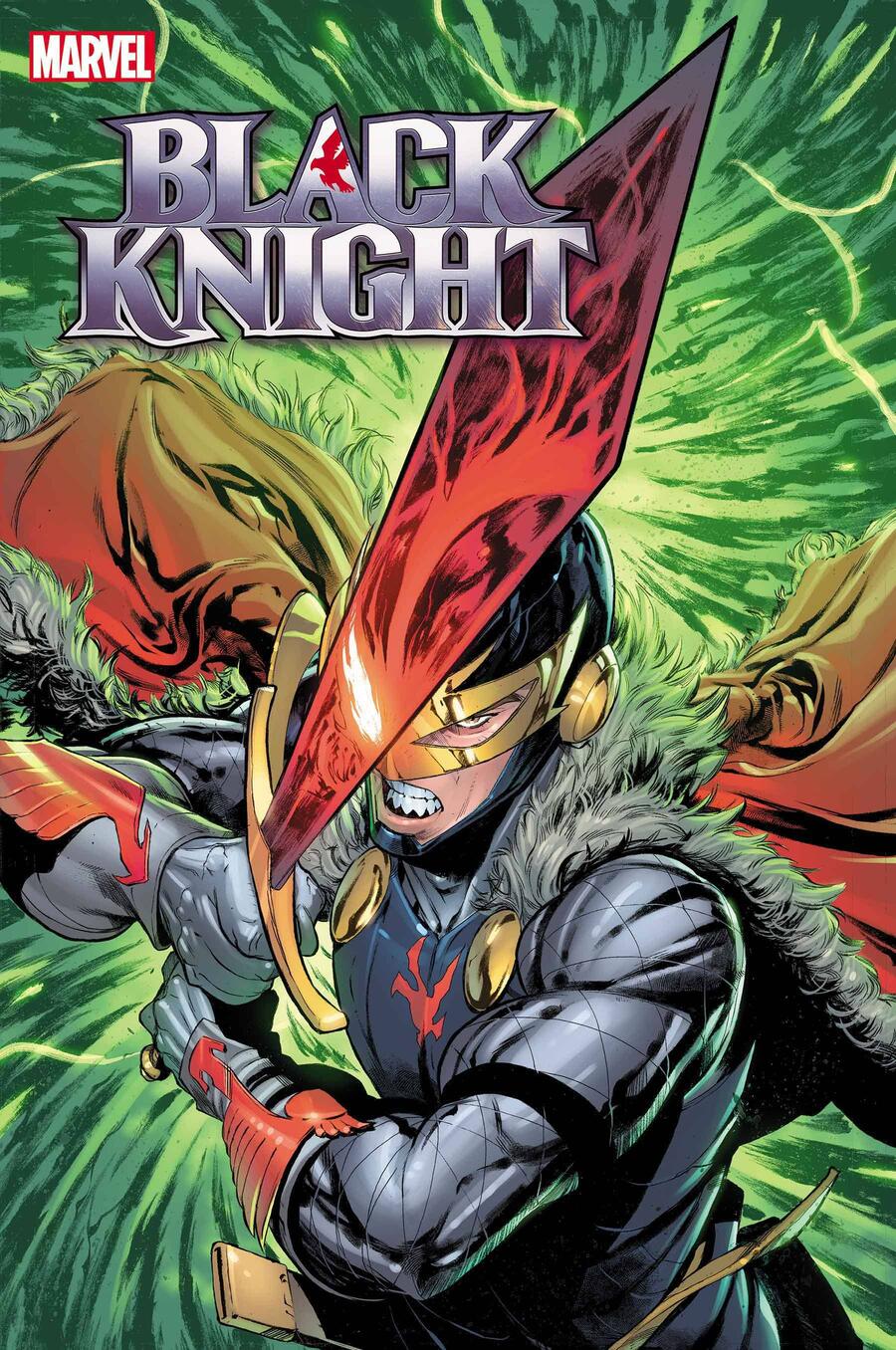 Black Knight: Curse of the Ebony Blade #1, copertina di Sergio Davila