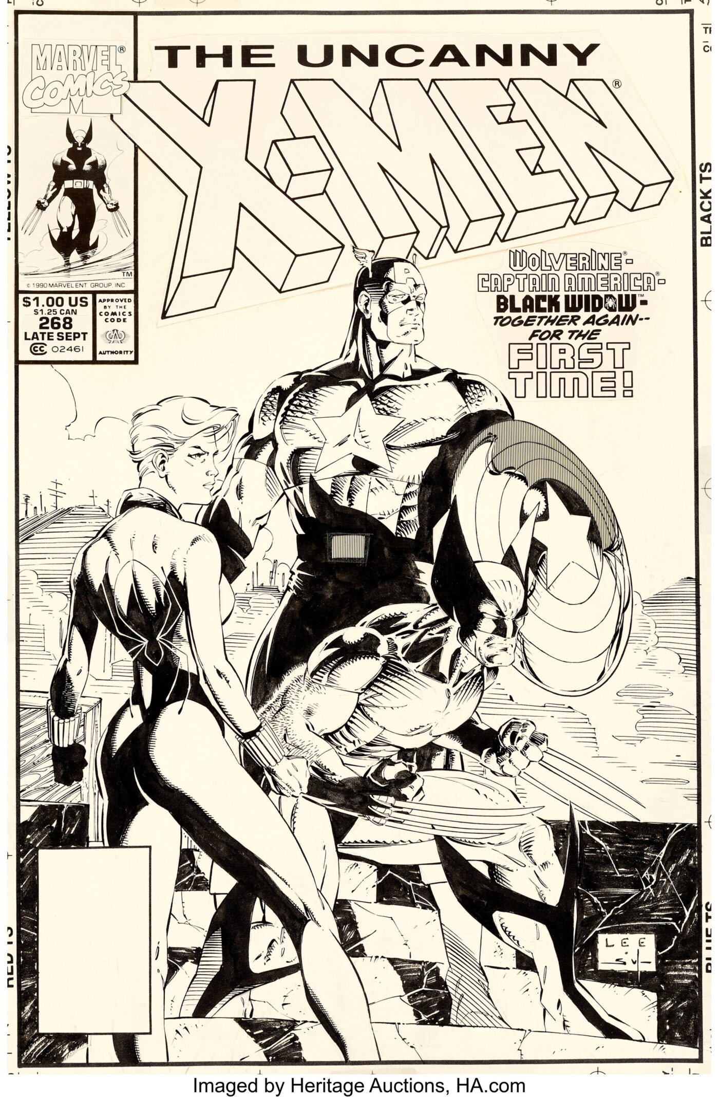 Uncanny X-Men #268, copertina di Jim Lee