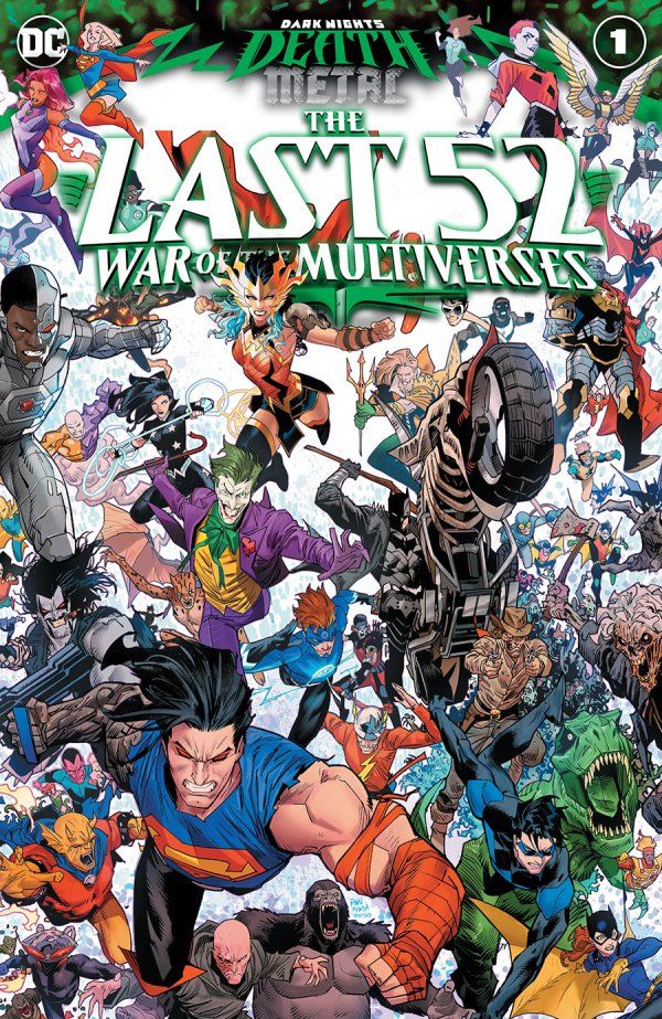 Dark Nights: Death Metal-The Last 52: War of the Multiverses, copertina di Dan Mora