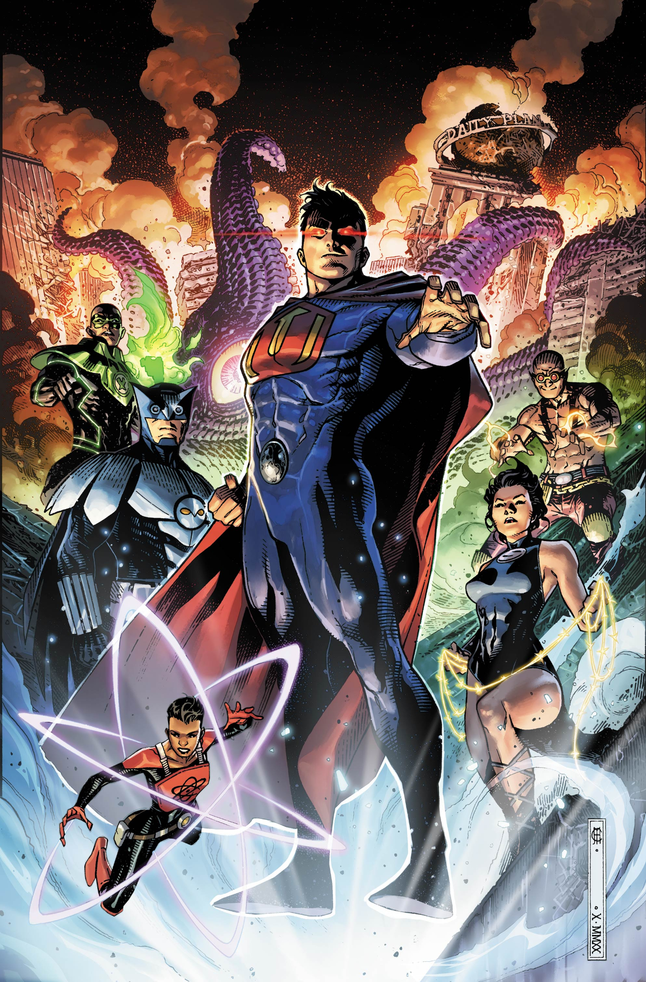 Crime Syndicate #1, copertina di Jim Cheung