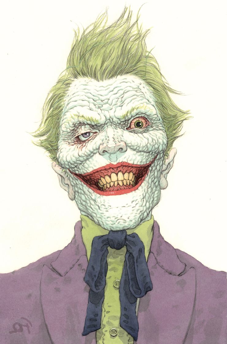 Joker #1, variant cover di Frank Quitely