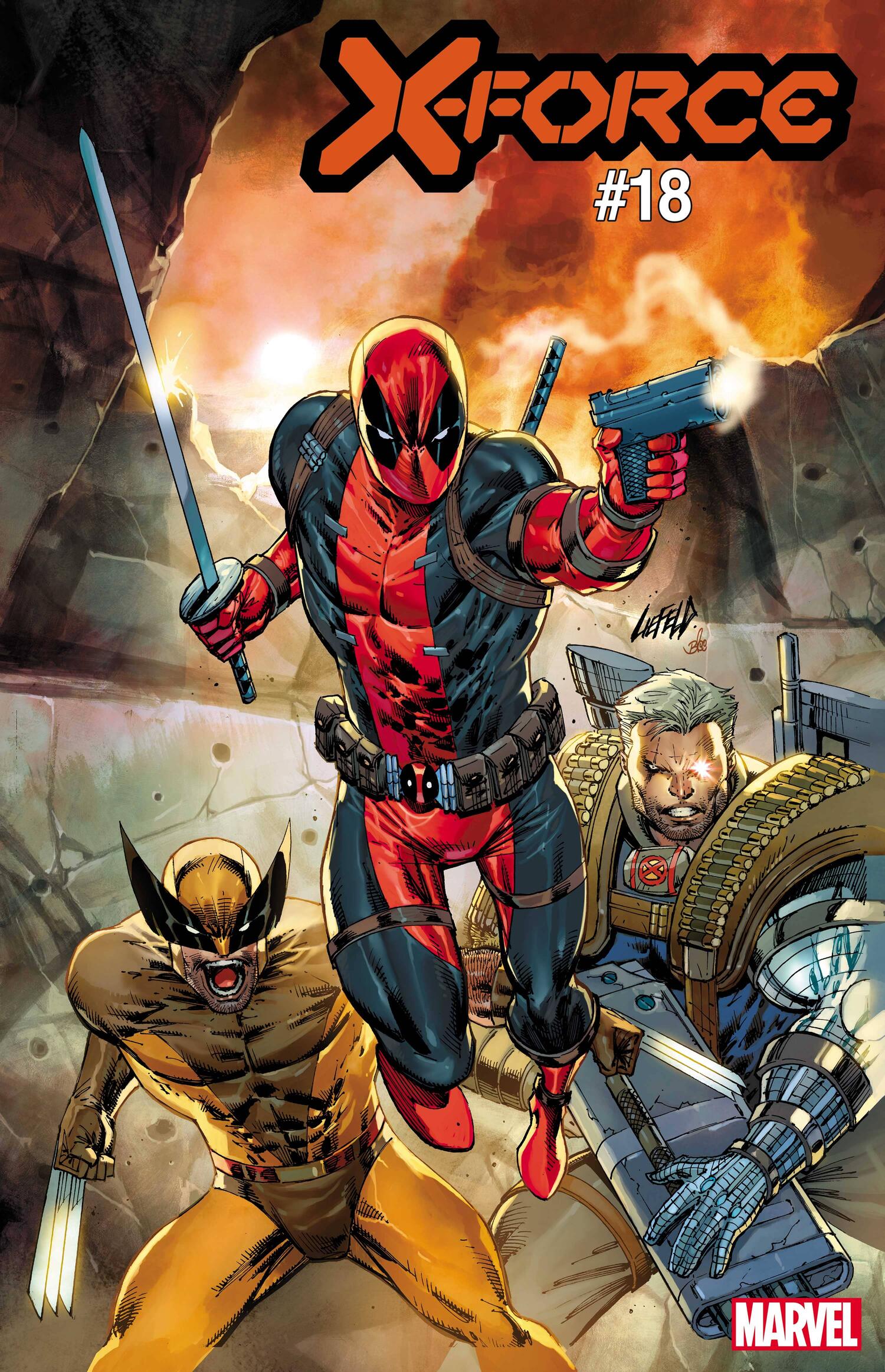 X-Force #18, variant cover di Rob Liefeld