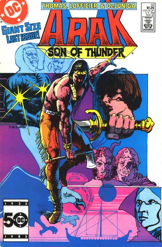 Arak: Son of Thunder #50, copertina di Tony DeZuñiga