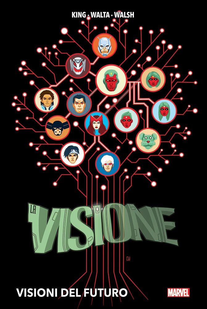 Visione, copertina di Mike Del Mundo