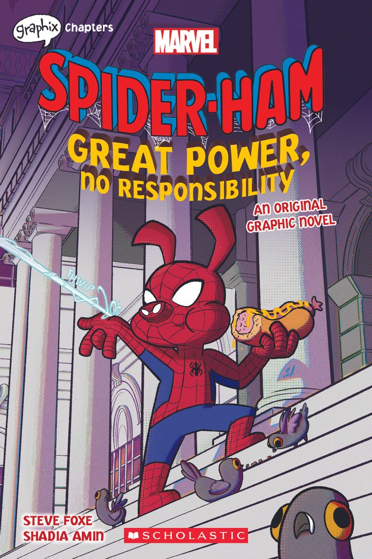 Spider-Ham: Great Power, No Responsability, copertina di Shadia Amin