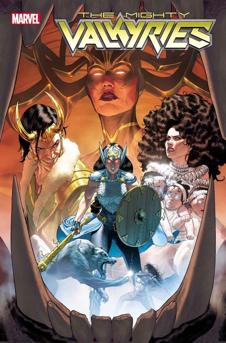 The Mighty Valkyries #1, copertina di Mattia De Iulis