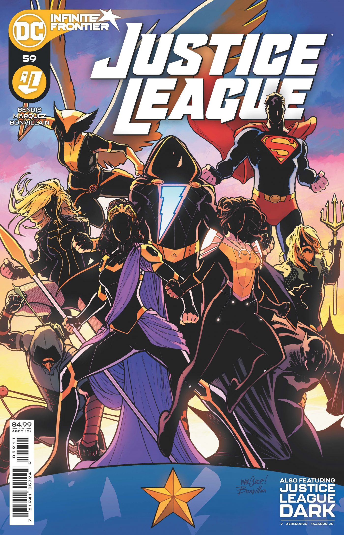 Justice League #59, copertina di David Marquez