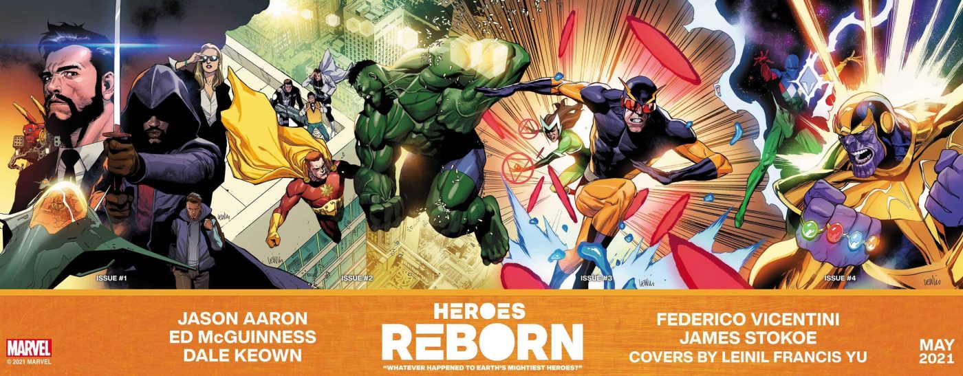 Heroes Reborn #1/4, copertina di Leinil Francis Yu